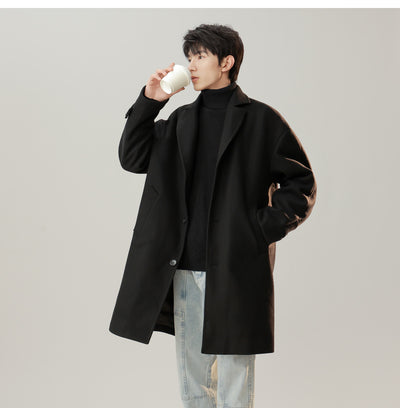 Abrigo de Lana Estilo Coreano Cuello Solapa Elegante - Image 15