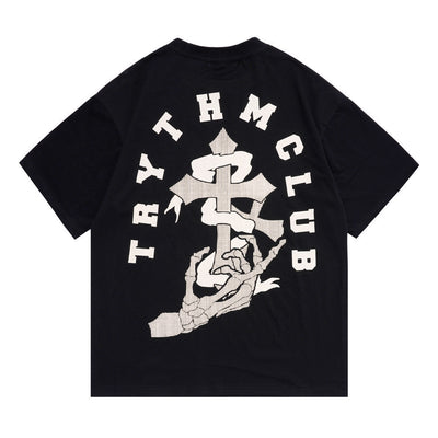 Camiseta Estampada con Cruz para Hombre - Image 3