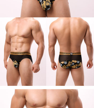Bóxers Hombre Malla Floral Cintura Media Diseño Moderno - Image 17