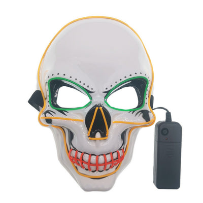 Máscara Calavera LED Resplandeciente con Líneas de Neón - Image 18