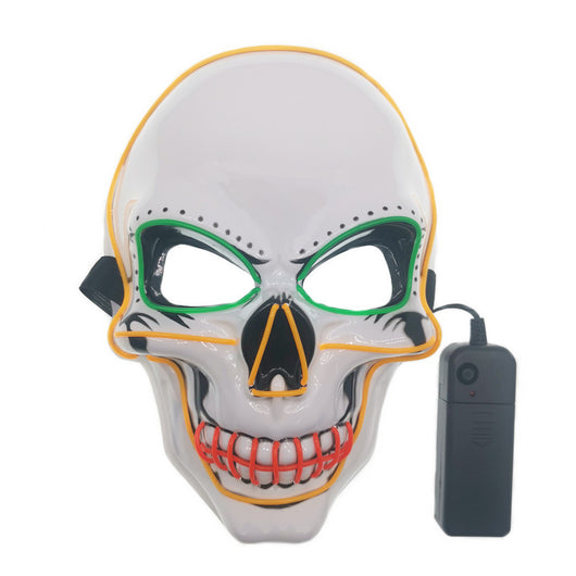 Máscara Calavera LED Resplandeciente con Líneas de Neón - Image 18