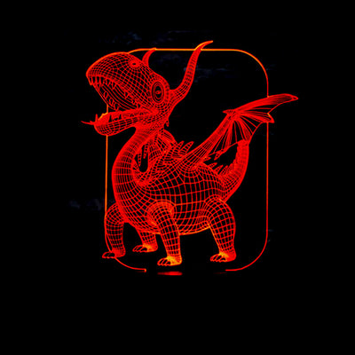 Luz Estéreo 3D Acrílica LED con Control Remoto Táctil - Image 6