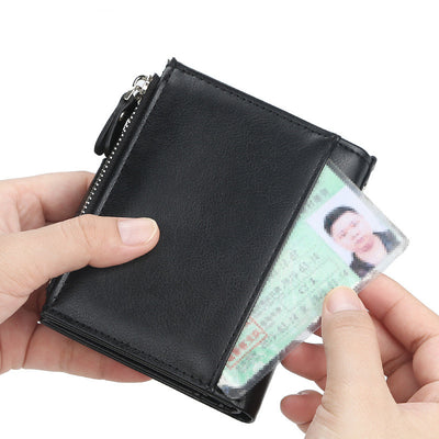 Billetera Corta para Hombre con Doble Cierre Creativo - Image 3