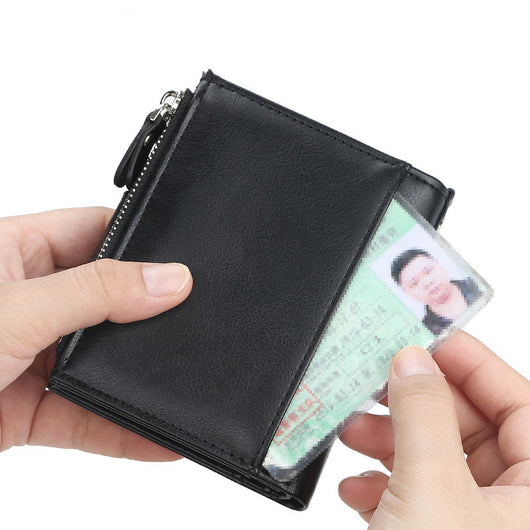 Billetera Corta para Hombre con Doble Cierre Creativo - Image 3