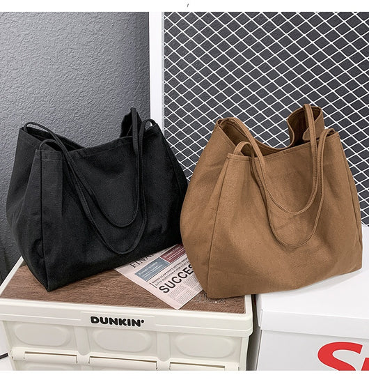 Bolsa de Compras Artística de Lona Grande con Capacidad Amplia - Image 27