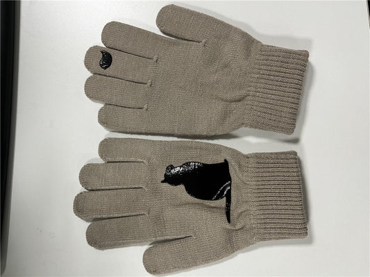 Guantes Tejidos con Estampado de Gatos y Pájaros - Image 2