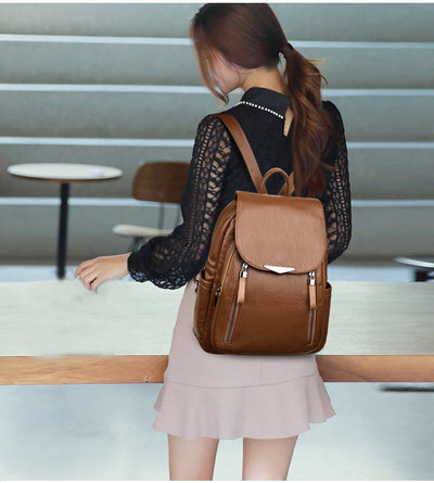 Mochila Casual de PU Wild Fashion - Estilo y Funcionalidad - Image 18