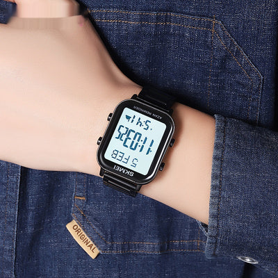 Reloj Cuadrado de Acero Multifuncional para Hombre - Image 2