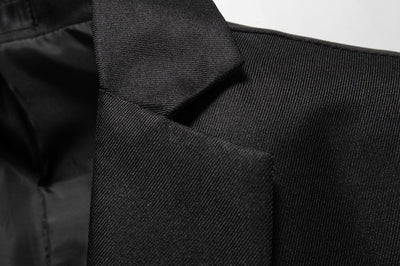 Saco de Negocio Hombre Corte Relajado Solapa Simple - Image 24