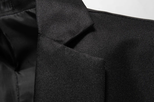 Saco de Negocio Hombre Corte Relajado Solapa Simple - Image 24