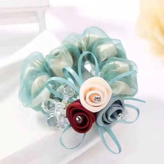 Coletero Floral Grande con Diseño de Flor - Banda para Cabello - Image 8