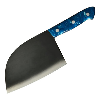 Cuchillos de Cocina Profesionales de Acero Inoxidable Forjado con Mango Azul - Image 5