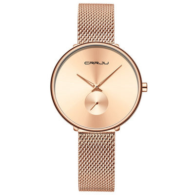 Reloj de Pulsera Mujer Acero Inoxidable Malla Minimalista - Image 6