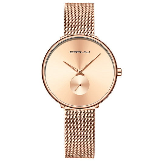 Reloj de Pulsera Mujer Acero Inoxidable Malla Minimalista - Image 6