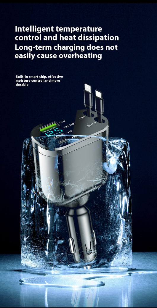 Cargador de Auto Encendedor Doble con Cable Flexible Plegable - Image 13