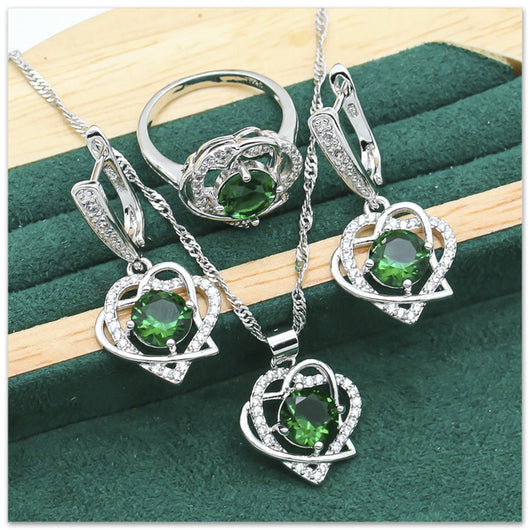 Conjunto de Joyería Elegante: Anillo, Collar, Aretes y Pulsera - Image 10