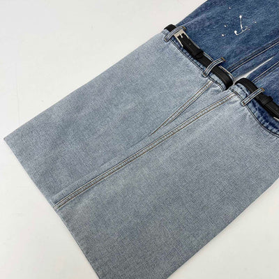 Jeans de Patchwork con Contraste de Colores Efecto Lavado - Image 3