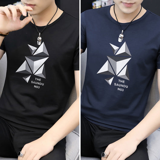 Camiseta Modal Hombre Manga Corta Estampada Ice Silk - Image 5