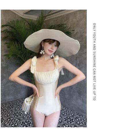 Traje de Baño Enterizo Triangular con Lazos para el Verano - Image 11