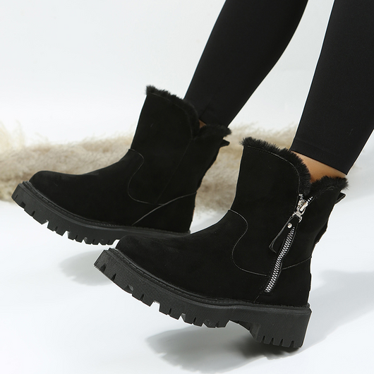 Botas de Invierno Impermeables Mujer - Gamuza Sintética con Suela Antideslizante - Image 16