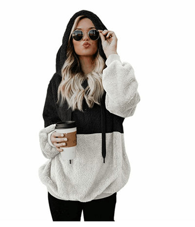 Sudadera Casual con Capucha y Detalles de Cuerda para Mujer - Image 8