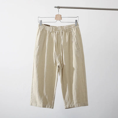 Pantalones Capri de Lino y Algodón Transpirables - Estilo Casual - Image 15