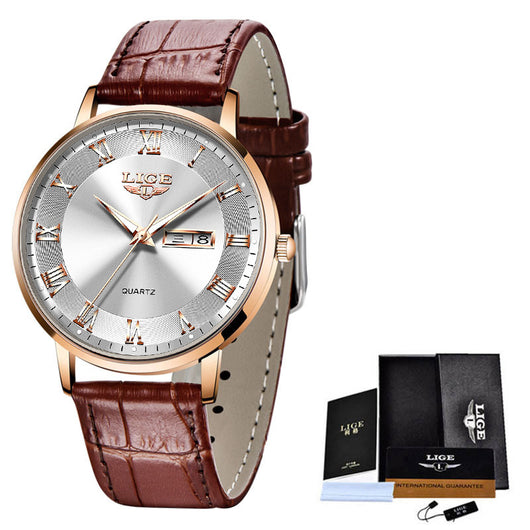 Reloj de Cuarzo Elegante para Mujer con Calendario Dual y Resistencia al Agua - Image 33