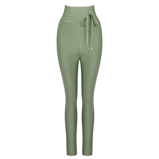 Leggings Casuales de Cintura Alta con Banda Elástica - Colores Lisos - Image 21