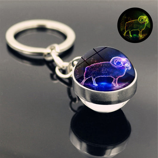 Llavero Luminoso de Cristal Doble Cara - Colgante Brillante - Image 23