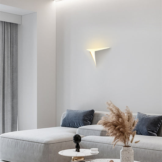 Aplique de Pared Empotrado Minimalista Yeso Natural sin Marco