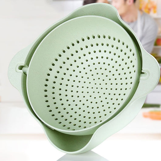 Canasta Escurridor Multiusos para Cocina con Doble Capa Giratoria - Image 9