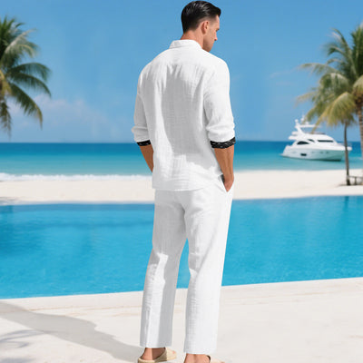Conjunto de Lino para Hombre: Camisa y Pantalón - Image 15