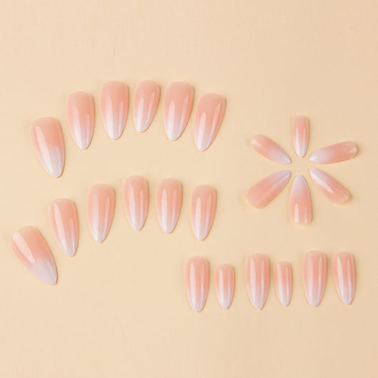 Stickers de Uñas Tipo Almendra con Degradado Suave - Image 4