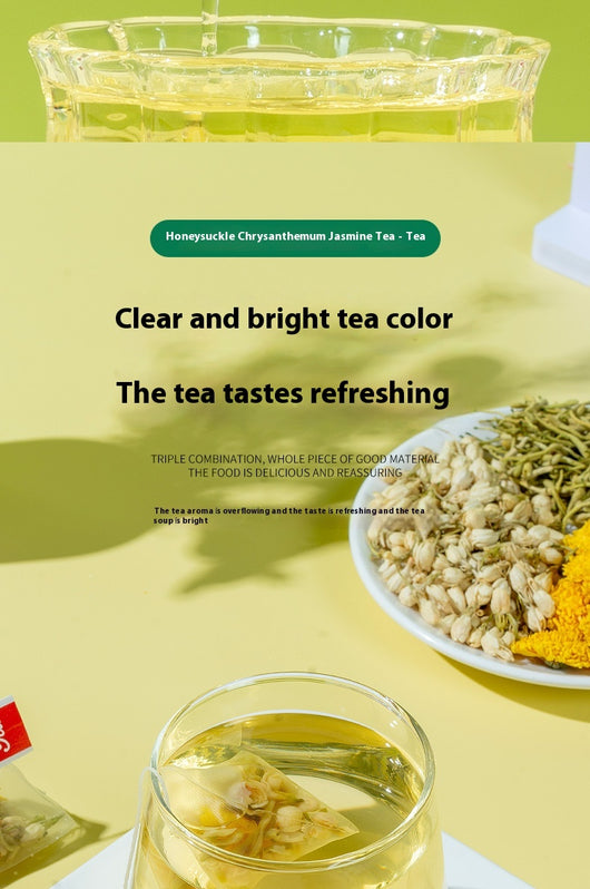 Set de Té de Jazmín, Crisantemo y Flores de Oro Plata en Bolsitas Individuales - Image 8