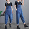 Overol Denim a Rayas para Tallas Grandes