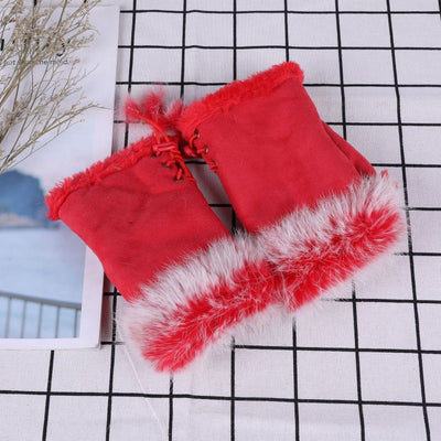 Guantes Mitones de Pelo de Conejo y Gamuza - Image 16