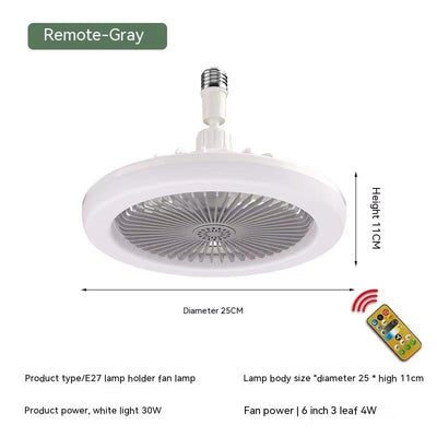 Lámpara Ventilador Aromaterápica E27 con Control Remoto para Dormitorio - Image 10