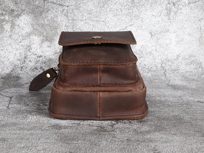 Bolsa de Cintura en Cuero Crazy Horse - Cartera Funcional para Hombre - Image 18