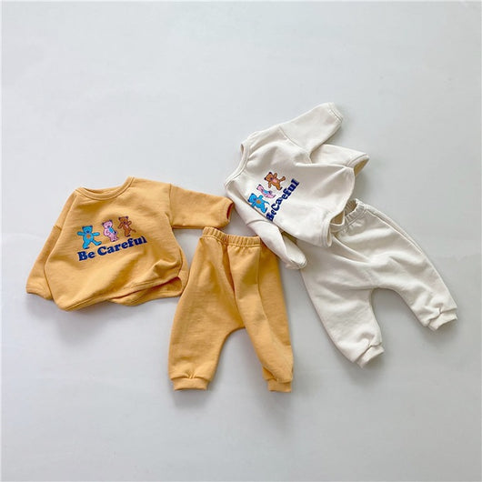 Conjunto de Buzo y Pantalón Infantil con Estampado de Osito Cartoon - Image 11