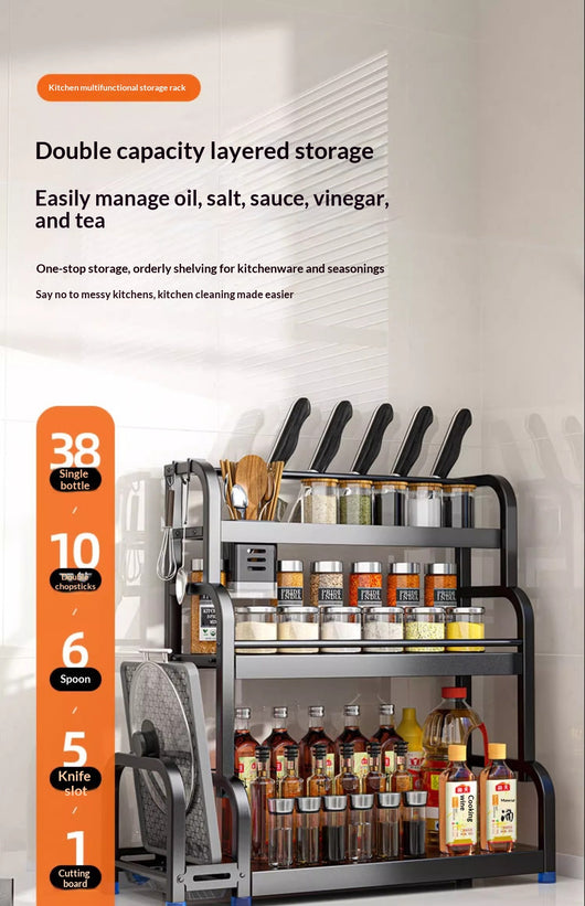 Estantería de Almacenamiento para Cocina - Organizador de Piso - Image 21