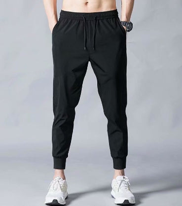 Pantalones Ice Silk Estilo Hong Kong para Hombre - Verano Ligero y Holgado - Image 17