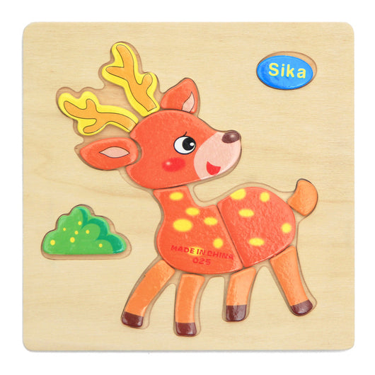 Rompecabezas 3D de Animales de Madera para Niños - Image 13