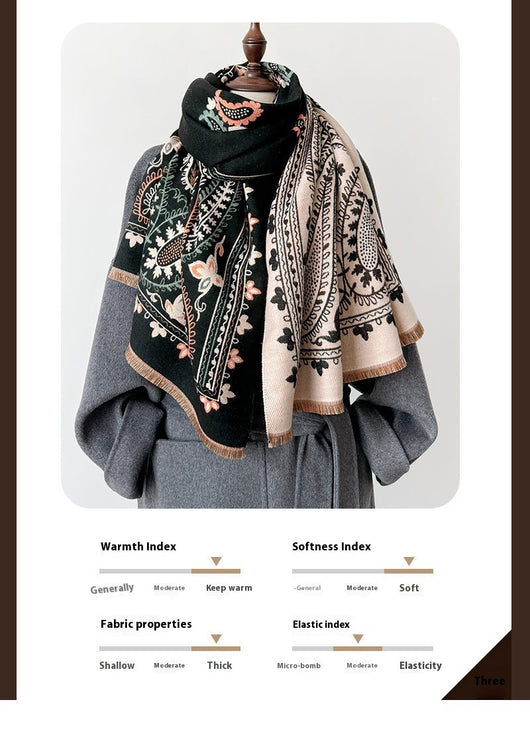 Poncho Reversible Geométrico Versátil - Dos Colores en Uno - Image 20