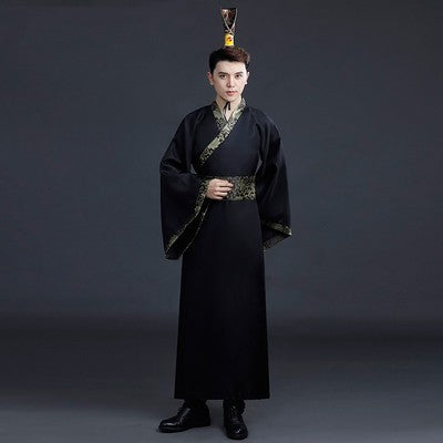 Traje Tang Primavera Otoño - Ropa Tradicional China para Hombre - Image 14