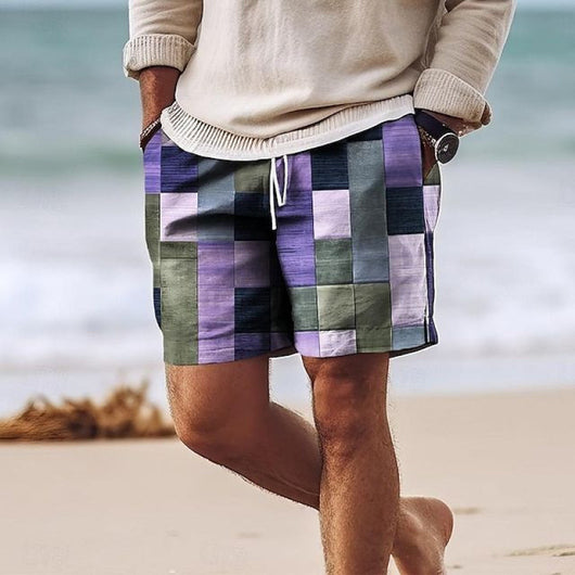 Shorts de Playa Hawaianos Transpirables con Estampado 3D para Hombre - Image 11