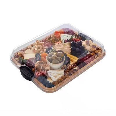 Bandeja Organizadora de Bambú con Tapa Acrílica Transparente - Image 7