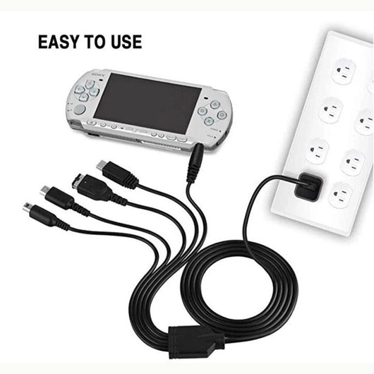 Cable de Carga 5 en 1 para Wii U, 3DS XL, 3DS, NDS Lite y PSP - Image 9