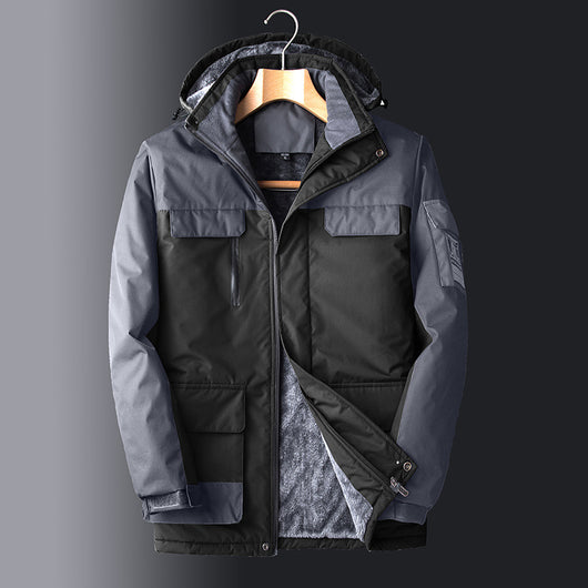 Traje de Montaña Impermeable y Cálido con Capucha Desmontable - Image 12