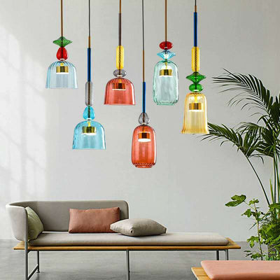 Lámpara Colgante Industrial Nórdica Macaron - Diseño Posmoderno para Restaurantes y Cafés - Image 14