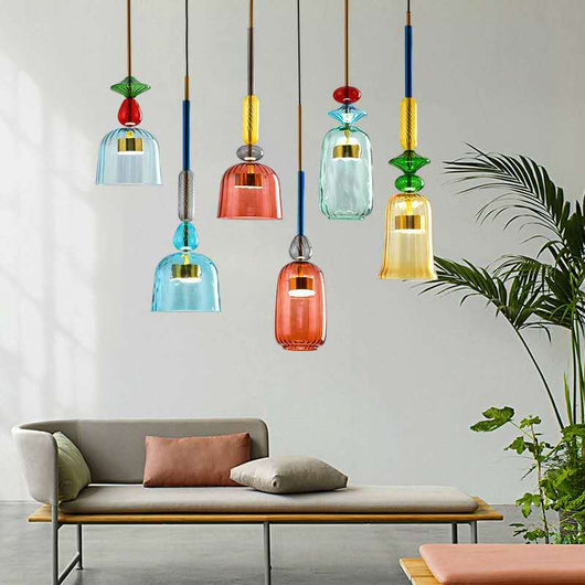Lámpara Colgante Industrial Nórdica Macaron - Diseño Posmoderno para Restaurantes y Cafés - Image 14